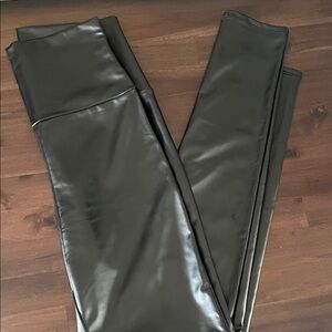 Black Faux Leather Leggings